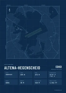 Poster Altena-Hegenscheid im Stil Technical