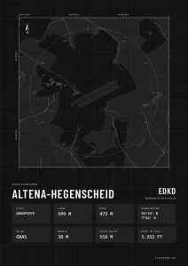 Poster Altena-Hegenscheid im Stil Technical schwarz