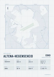 Poster Altena-Hegenscheid im Stil Technical hell