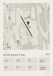 Poster Kurtekotten im Stil Minimal