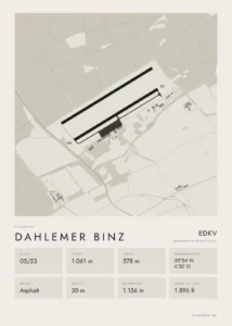 Poster Dahlemer Binz im Stil Minimal