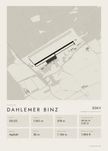 Poster Dahlemer Binz im Stil Minimal