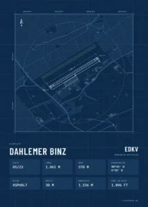 Poster Dahlemer Binz im Stil Technical