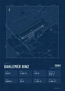 Poster Dahlemer Binz im Stil Technical