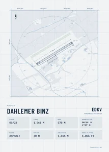 Poster Dahlemer Binz im Stil Technical hell