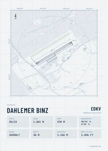 Poster Dahlemer Binz im Stil Technical hell