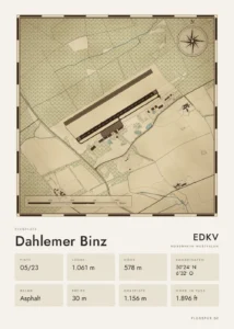Poster Dahlemer Binz im Stil Vintage