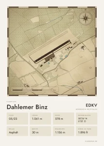 Poster Dahlemer Binz im Stil Vintage