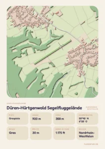 Poster Düren-Hürtgenwald Segelfluggelände