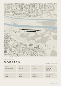 Poster Dorsten im Stil Minimal