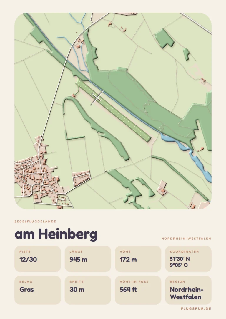 Poster am Heinberg im Stil Clay