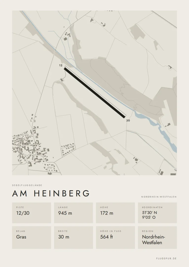 Poster am Heinberg im Stil Minimal