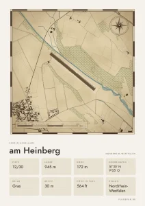 Poster am Heinberg im Stil Vintage