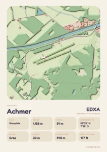 Poster Flugplatz Achmer (EDXA)