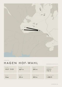 Poster Hagen Hof-Wahl im Stil Minimal