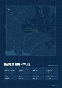 Poster Hagen Hof-Wahl im Stil Technical