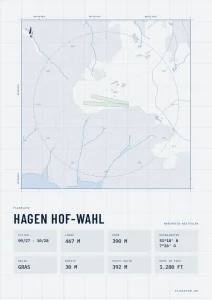 Poster Hagen Hof-Wahl im Stil Technical hell