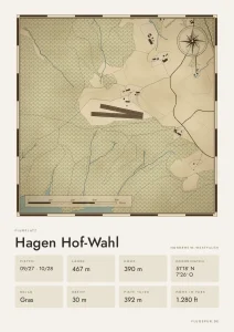 Poster Hagen Hof-Wahl im Stil Vintage