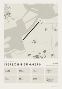 Poster Iserlohn-Sümmern im Stil Minimal