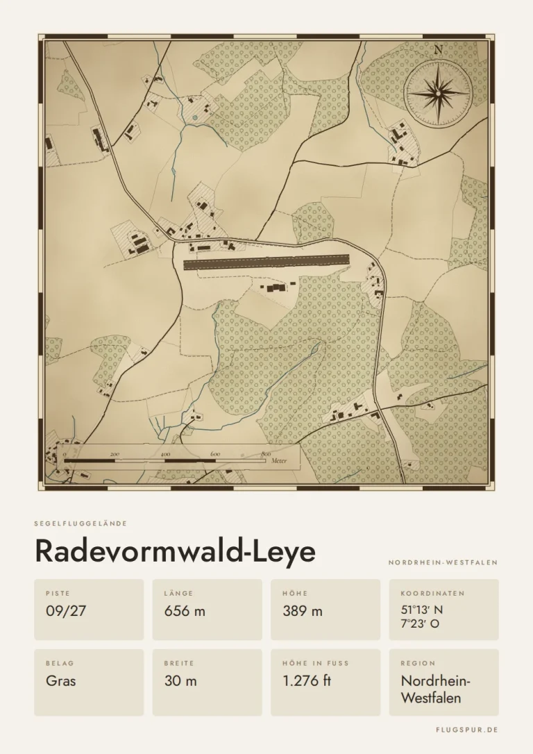 Poster Radevormwald-Leye im Stil Vintage