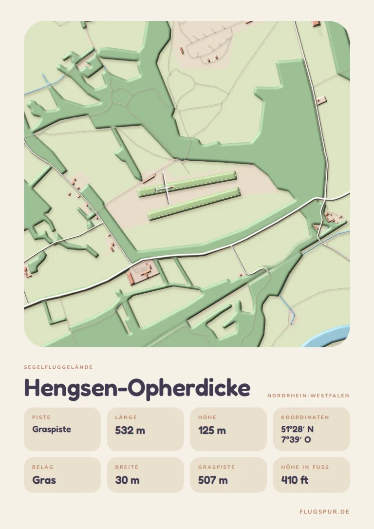 Poster Hengsen-Opherdicke im Stil Clay