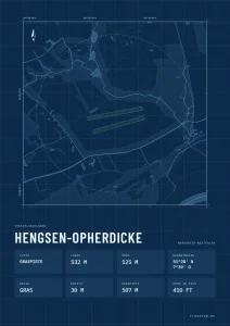 Poster Hengsen-Opherdicke im Stil Technical