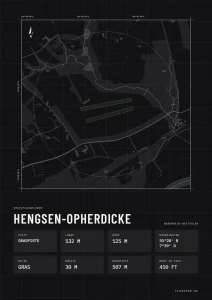 Poster Hengsen-Opherdicke im Stil Technical schwarz