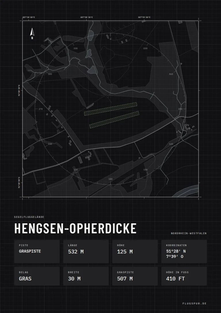 Poster Hengsen-Opherdicke im Stil Technical schwarz