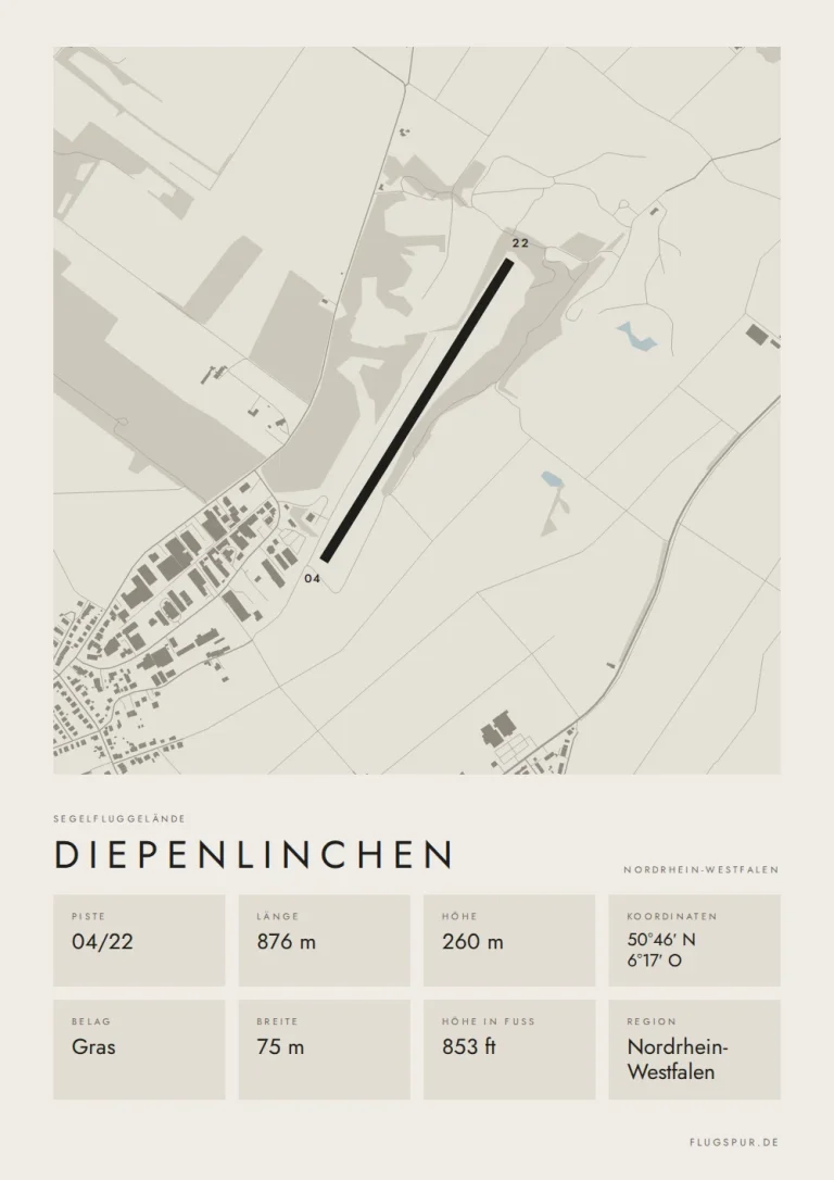 Poster Diepenlinchen im Stil Minimal