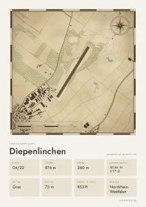 Poster Diepenlinchen im Stil Vintage