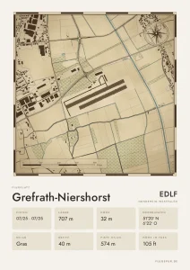 Poster Grefrath-Niershorst im Stil Vintage