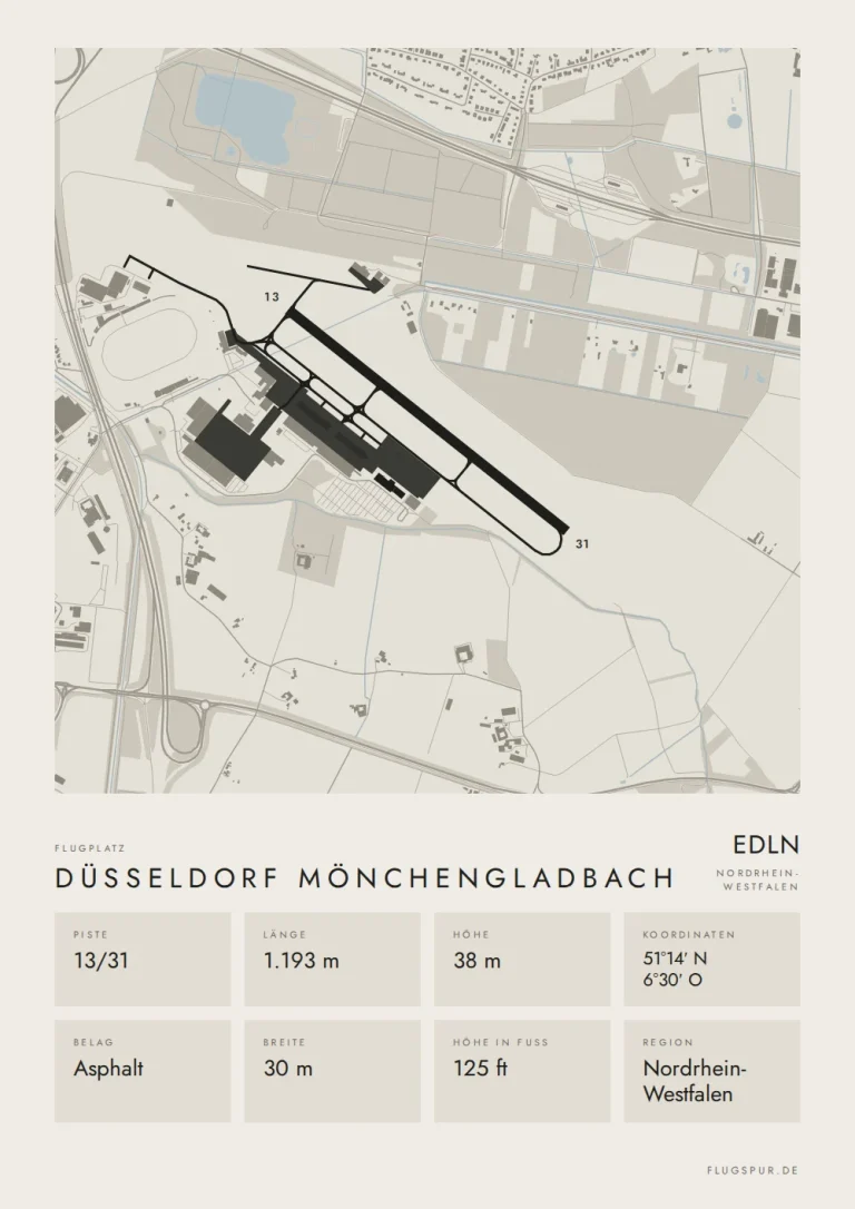 Poster Düsseldorf Mönchengladbach im Stil Minimal