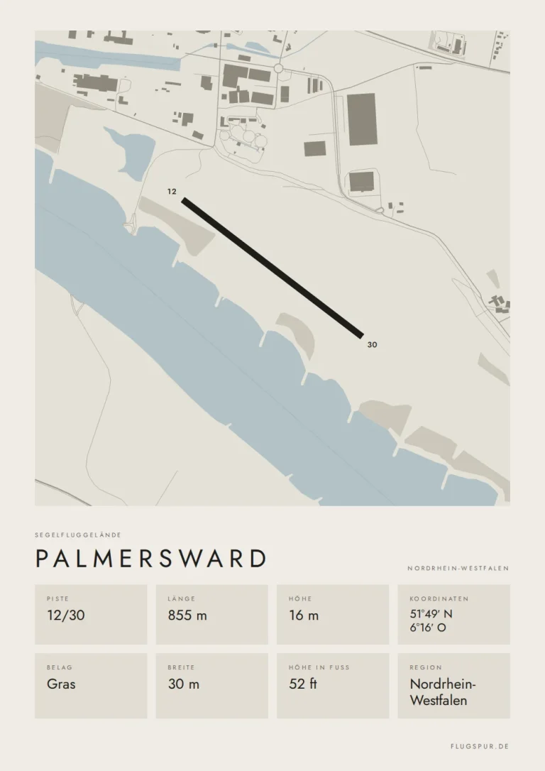Poster Palmersward im Stil Minimal