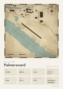 Poster Palmersward im Stil Vintage