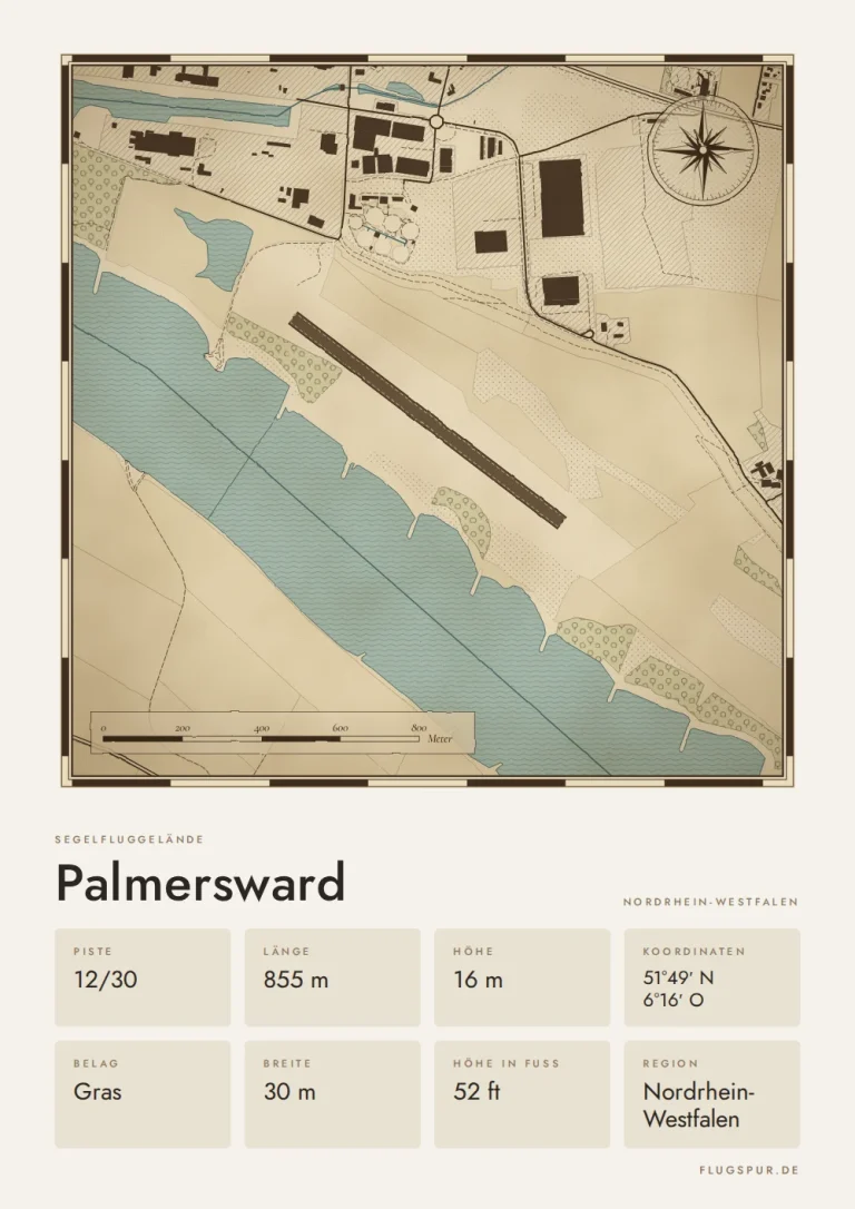 Poster Palmersward im Stil Vintage