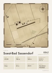 Poster Soest-Bad Sassendorf im Stil Vintage