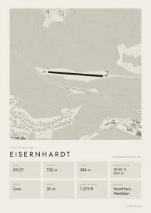 Poster Eisernhardt im Stil Minimal