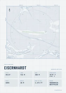Poster Eisernhardt im Stil Technical hell