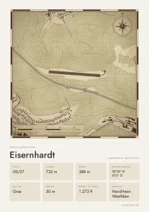 Poster Eisernhardt im Stil Vintage