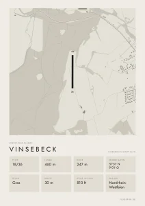 Poster Vinsebeck im Stil Minimal