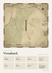 Poster Vinsebeck im Stil Vintage