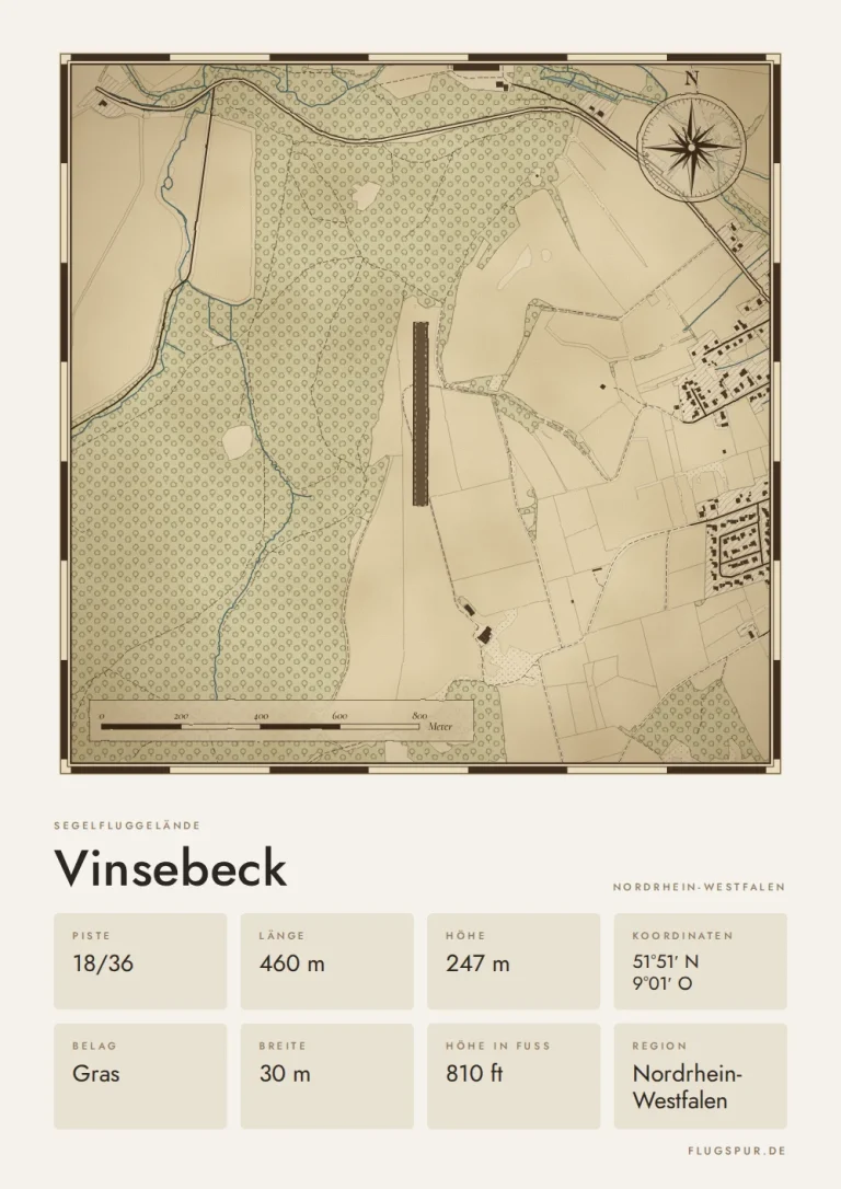Poster Vinsebeck im Stil Vintage