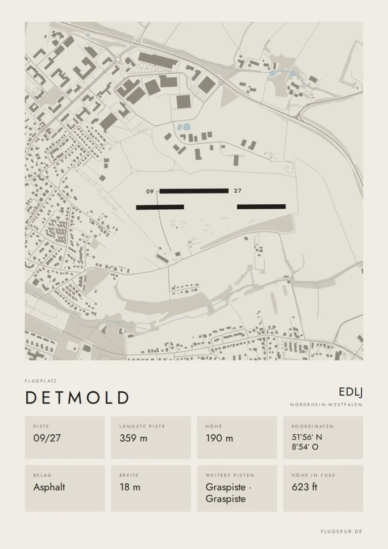 Poster Detmold im Stil Minimal
