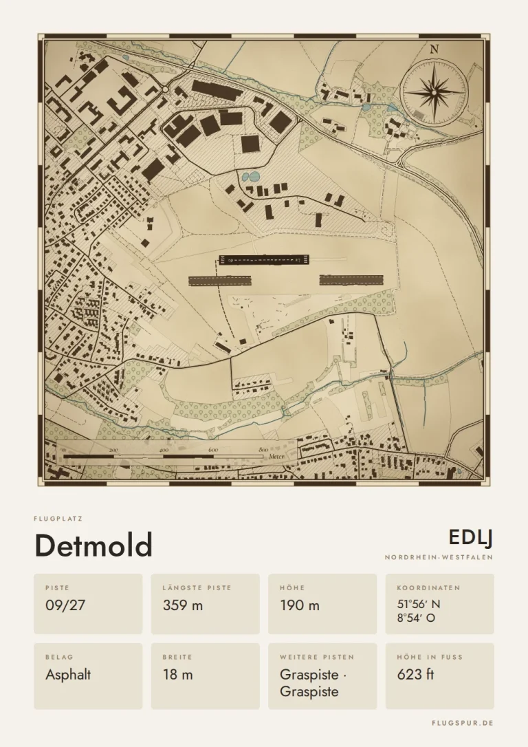 Poster Detmold im Stil Vintage