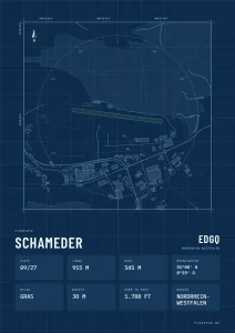 Poster Schameder im Stil Technical