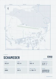 Poster Schameder im Stil Technical hell