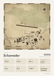 Poster Schameder im Stil Vintage
