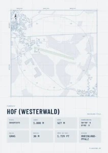 Poster Flugplatz Hof (Westerwald), Stil Technical hell