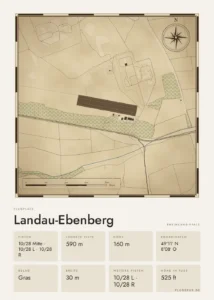 Poster Landau-Ebenberg im Stil Vintage