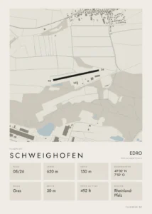 Poster Schweighofen im Stil Minimal